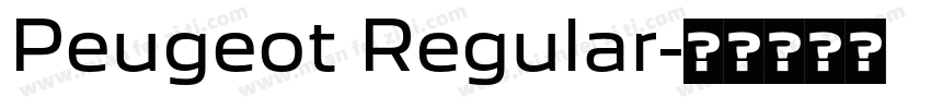 Peugeot Regular字体转换